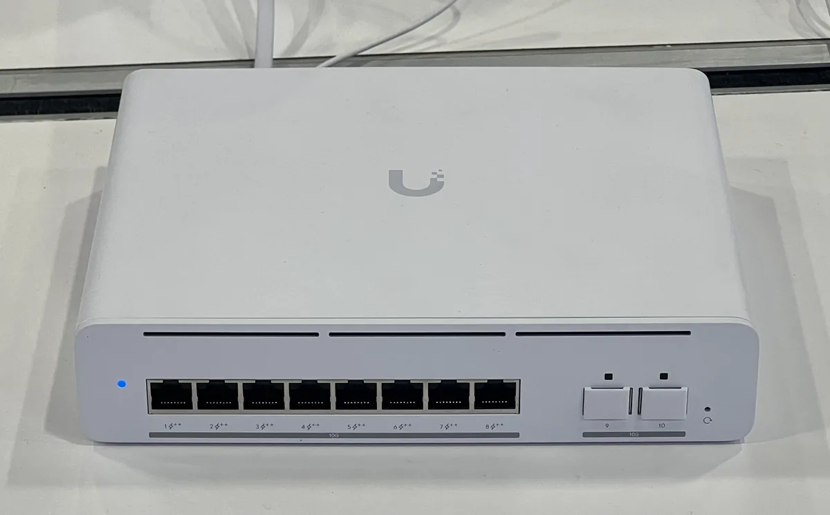 UniFi PoE switch for powering cameras